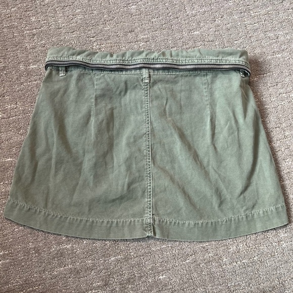 BDG Urban Outfitters Foldover Zipper Mini Skirt Green Size Medium - Picture 5 of 6
